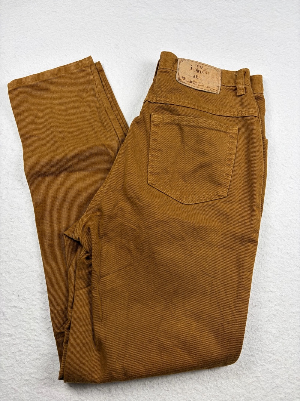 VTG 90s Moda International The‎ London Jean High Waisted Tapered Denim Brown 10